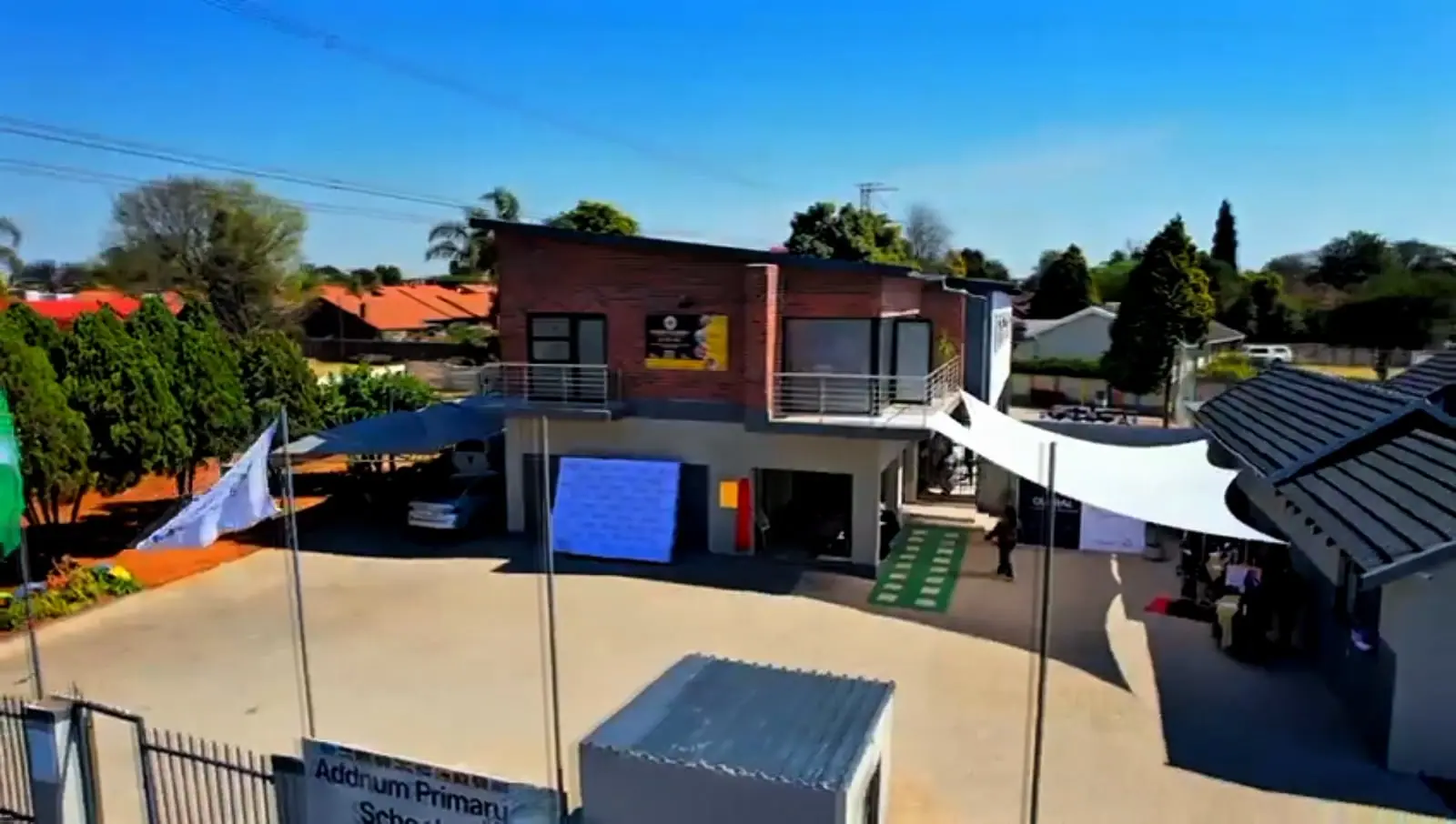 Drone view of the Addnum campus in Birch Acres, Kempton Park